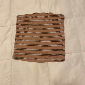 Pink stripped tube top from American eagle